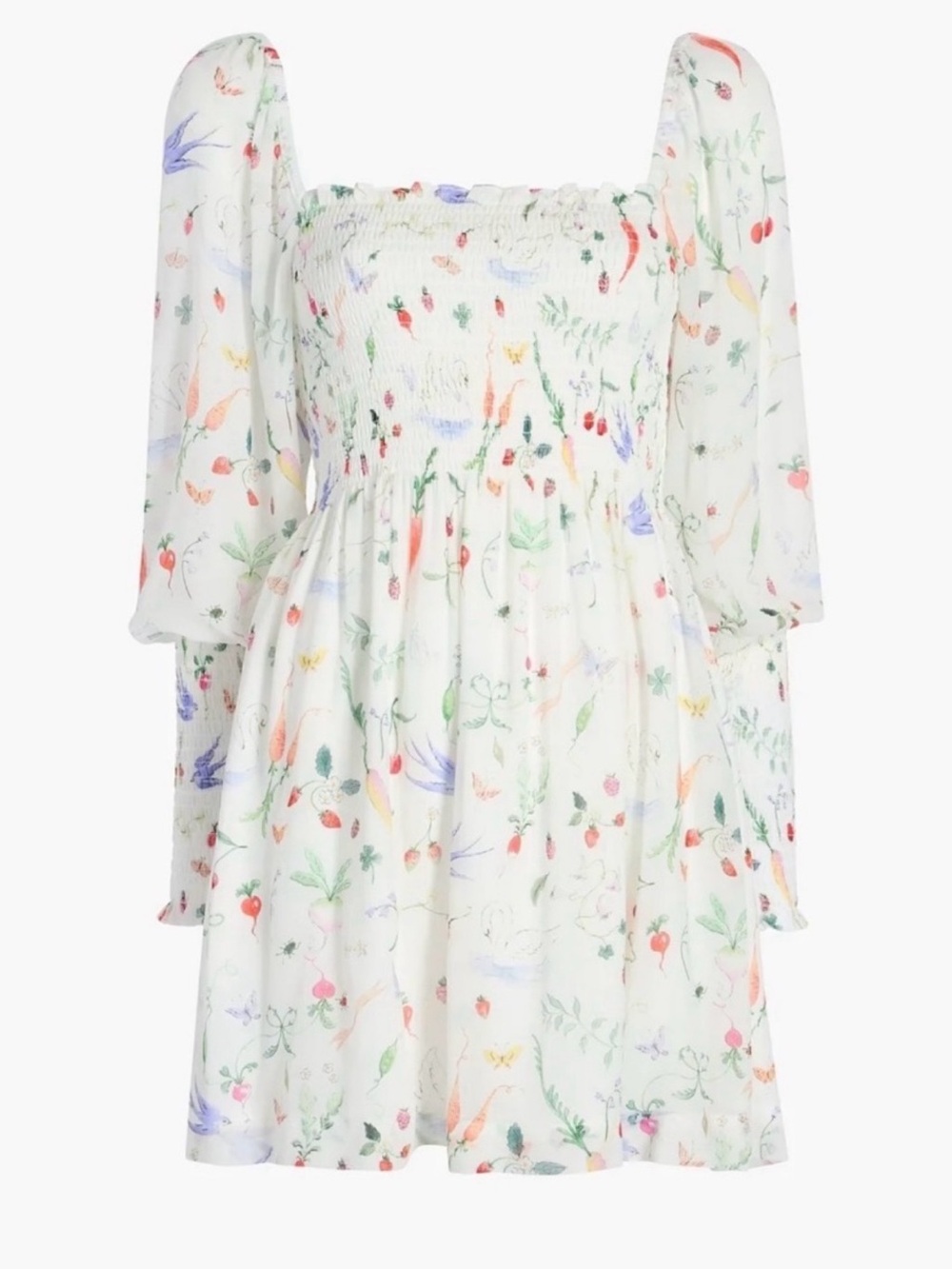 NWT Hill House Grace Nap Mini Dress in Veggie Botanical
